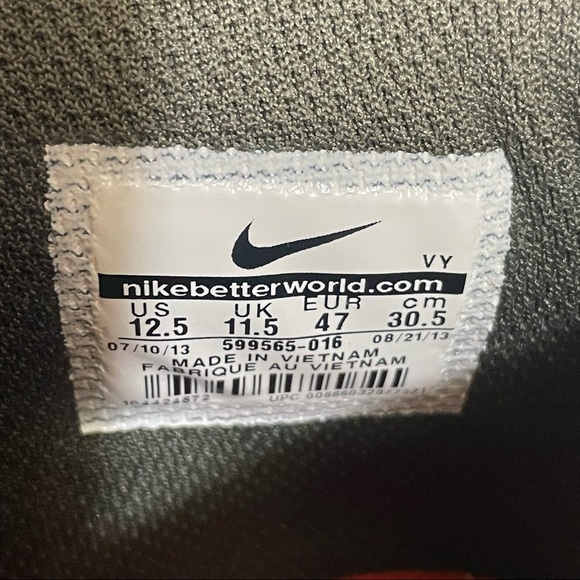 Nike Air Max Stutter Step gray orange basketball sneakers shoes size 12.5 - Picture 15 of 16